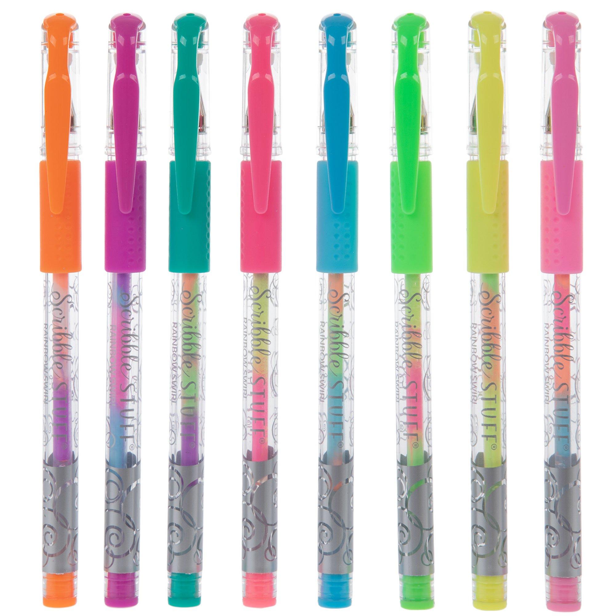 Rainbow Swirl Gel Pens - 8 Piece Set, Hobby Lobby