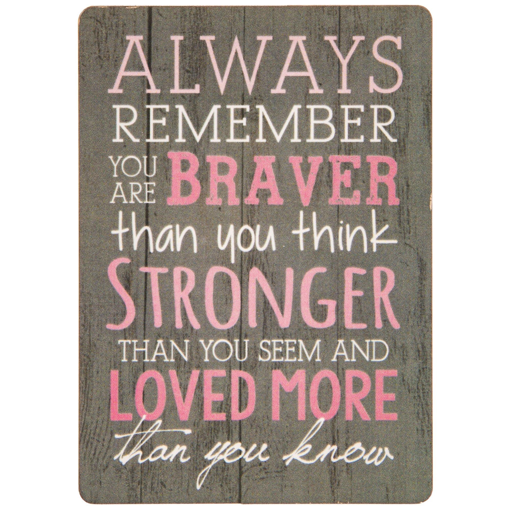 Brave, Strong & Loved Wood Hobby Lobby 1381375