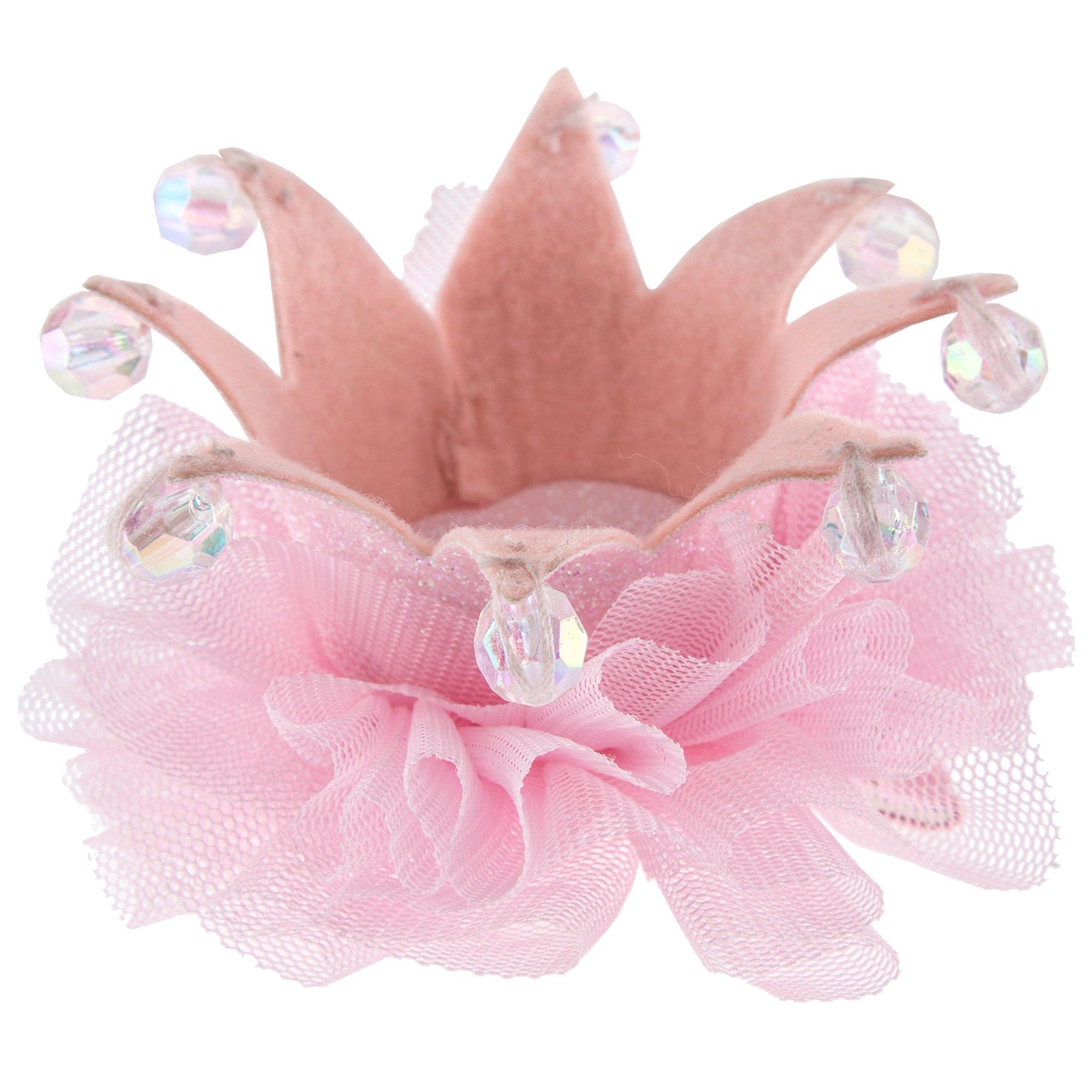 CHL-STORE Infant Hair Clips: Cute Cloth Hair Accessories for Babies Pink Crown Strawberry