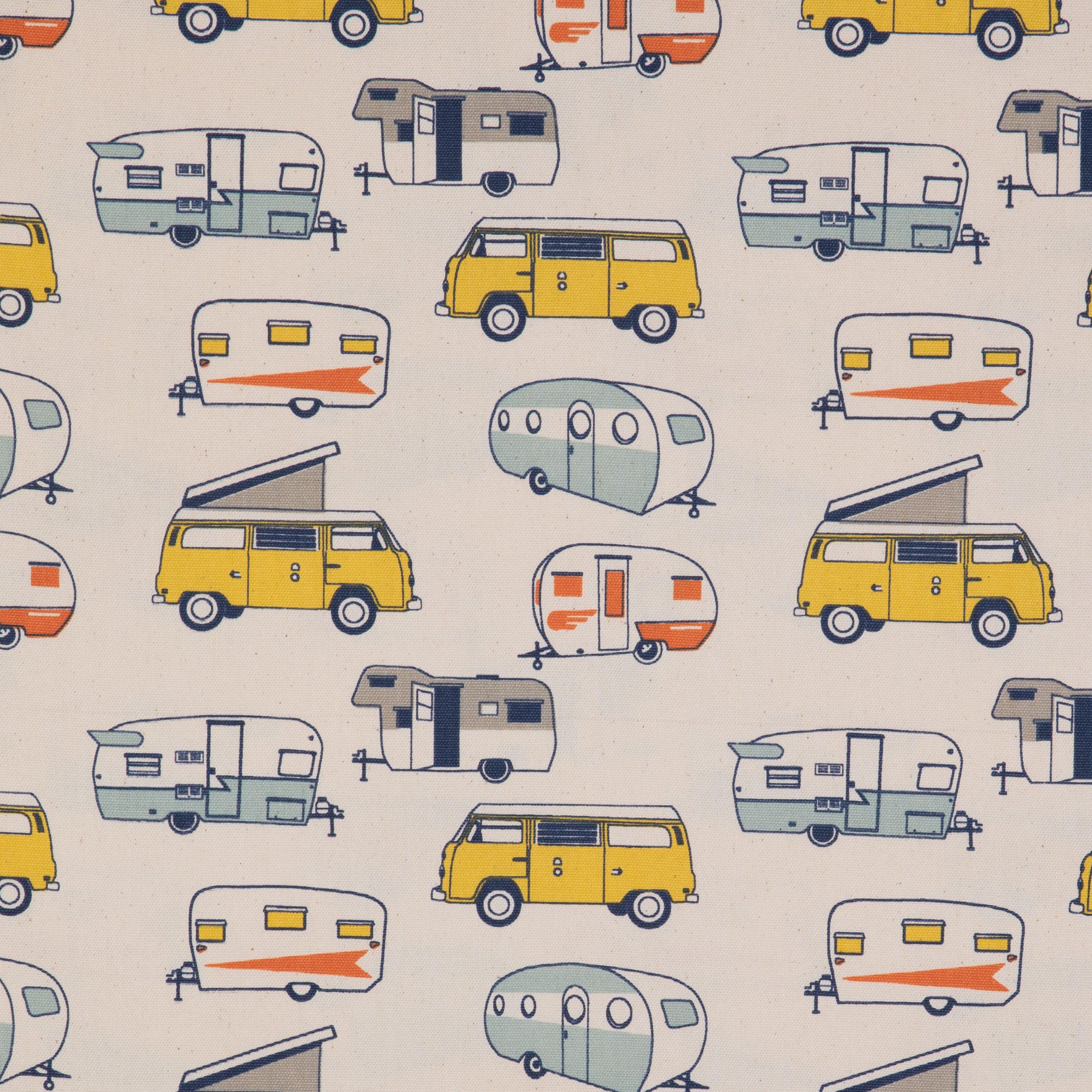 Vintage Camper Duck Cloth Fabric Hobby Lobby 1383074