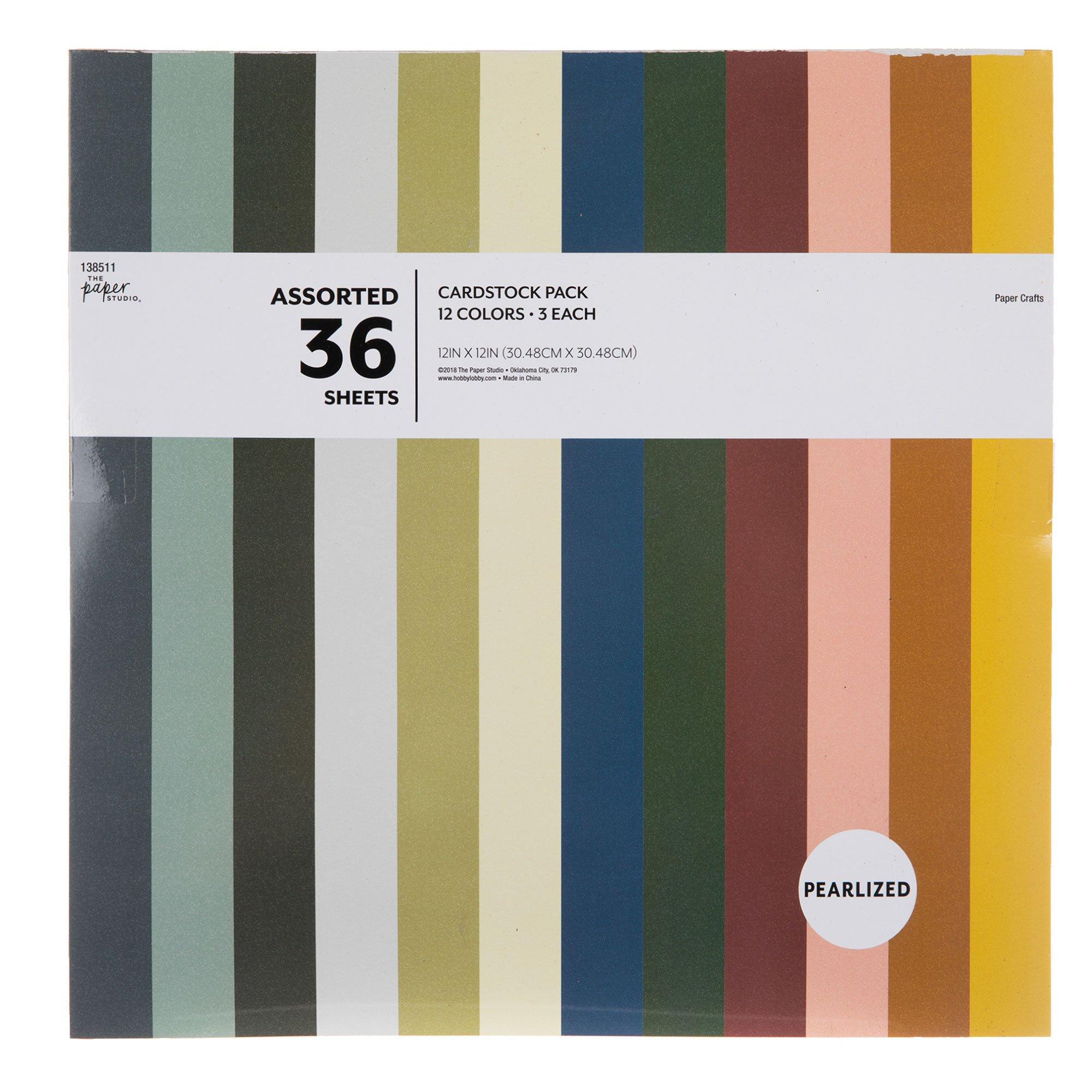Pearlized Cardstock Paper Pack Hobby Lobby 138511