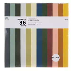 Assorted Cardstock Paper Pack, Hobby Lobby, 449769