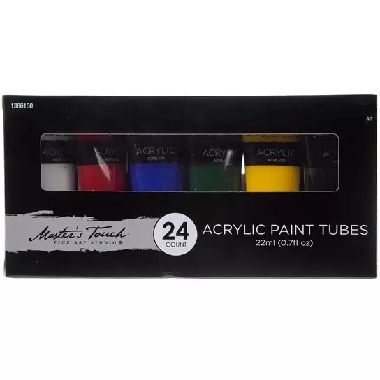 Assorted Colors Acrylic Paint Pots - 25 Piece Set, Hobby Lobby, 2045474