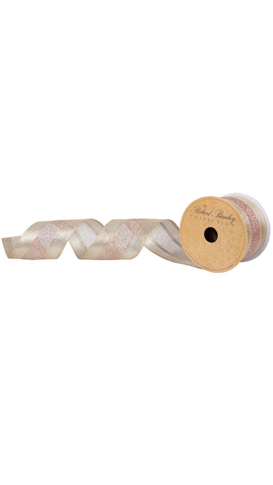 ★TEMPERATE★【新品、未使用】LAURA RIBBON 10 Yard Roll - 2.5” Fuzzy Edge Black & White Bunny Wired