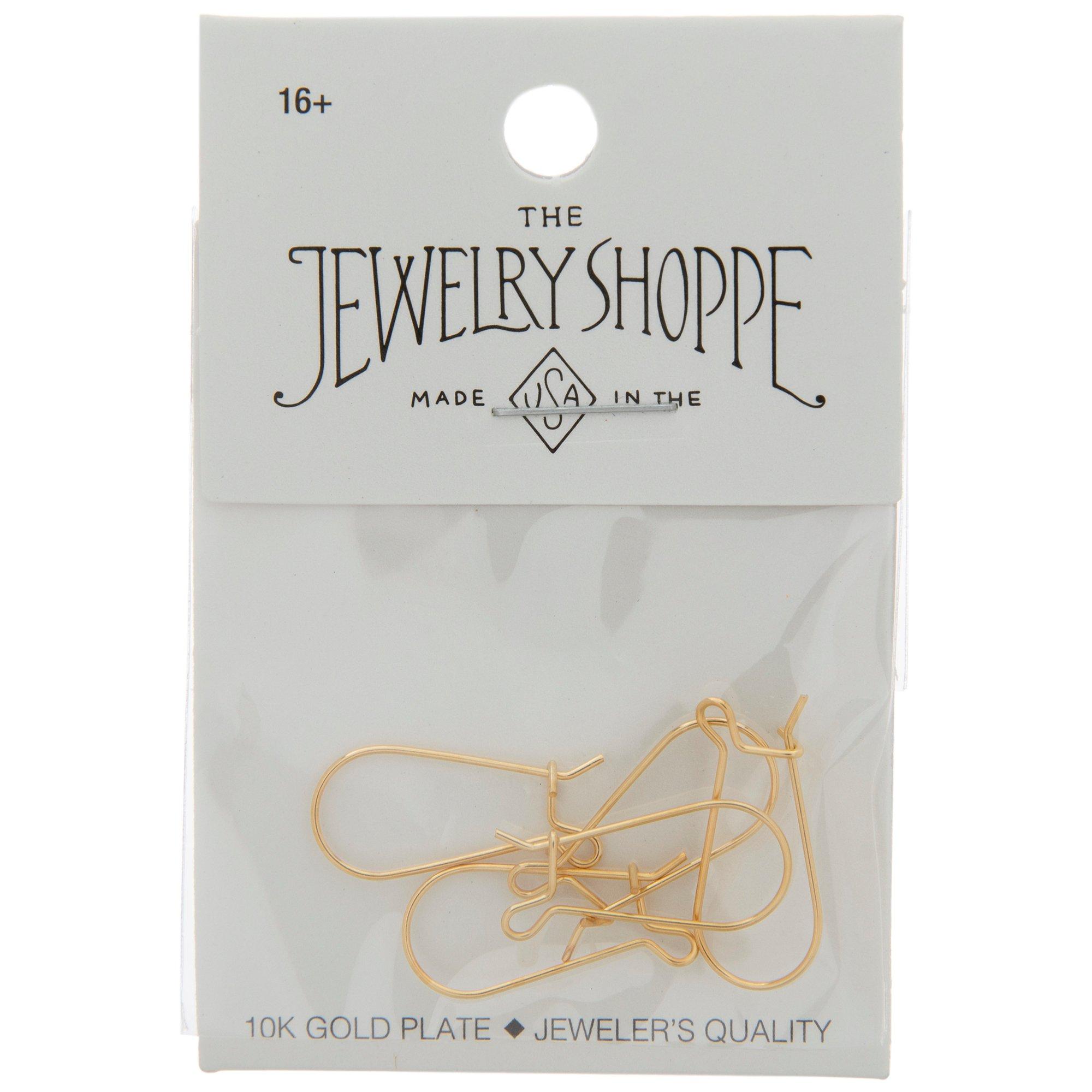 10K Gold Plated Arched Ear Wires 20mm x 9mm Hobby Lobby 1387380