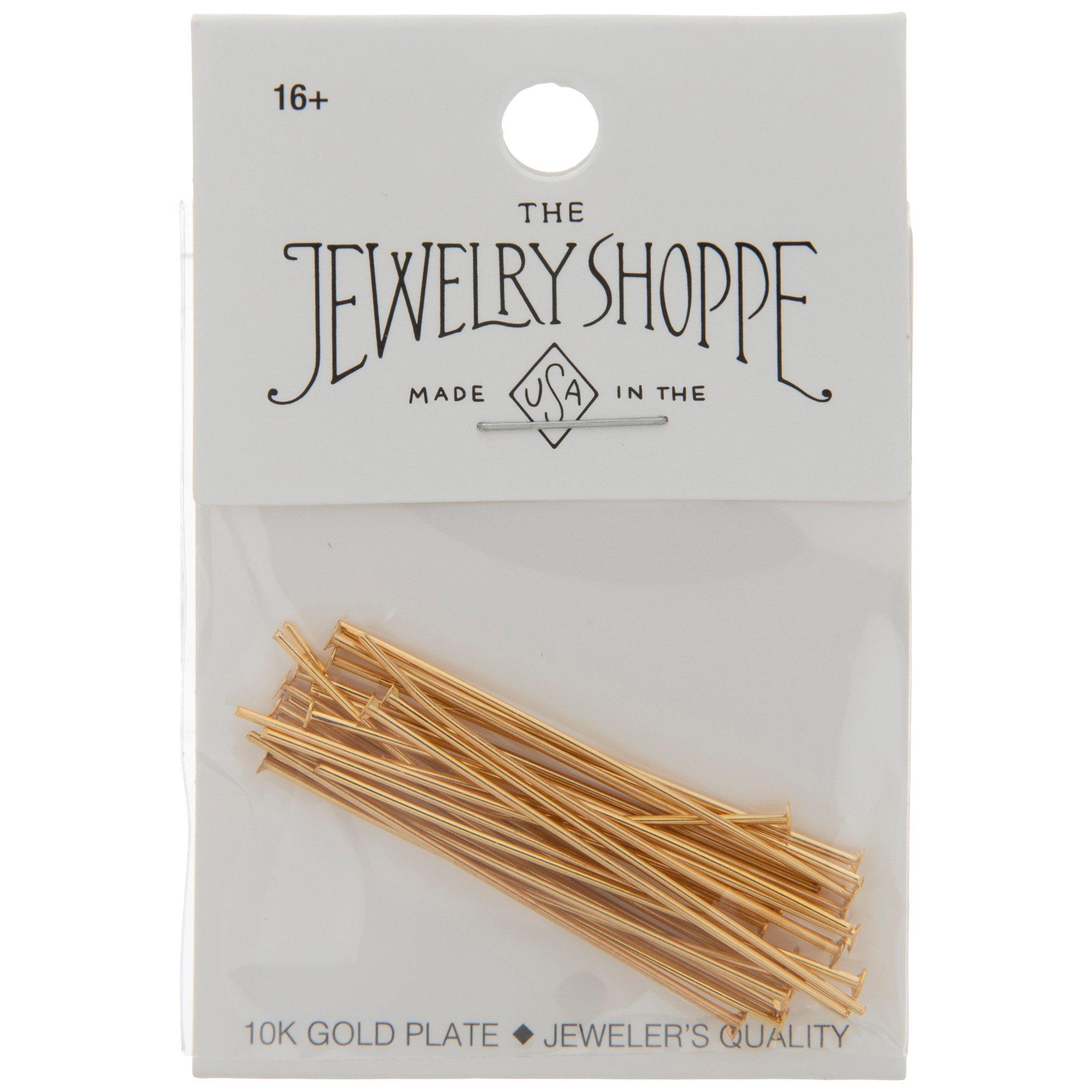 Head Pins 30mm - Gold Plated  Craft, hobby & jewellery supplies