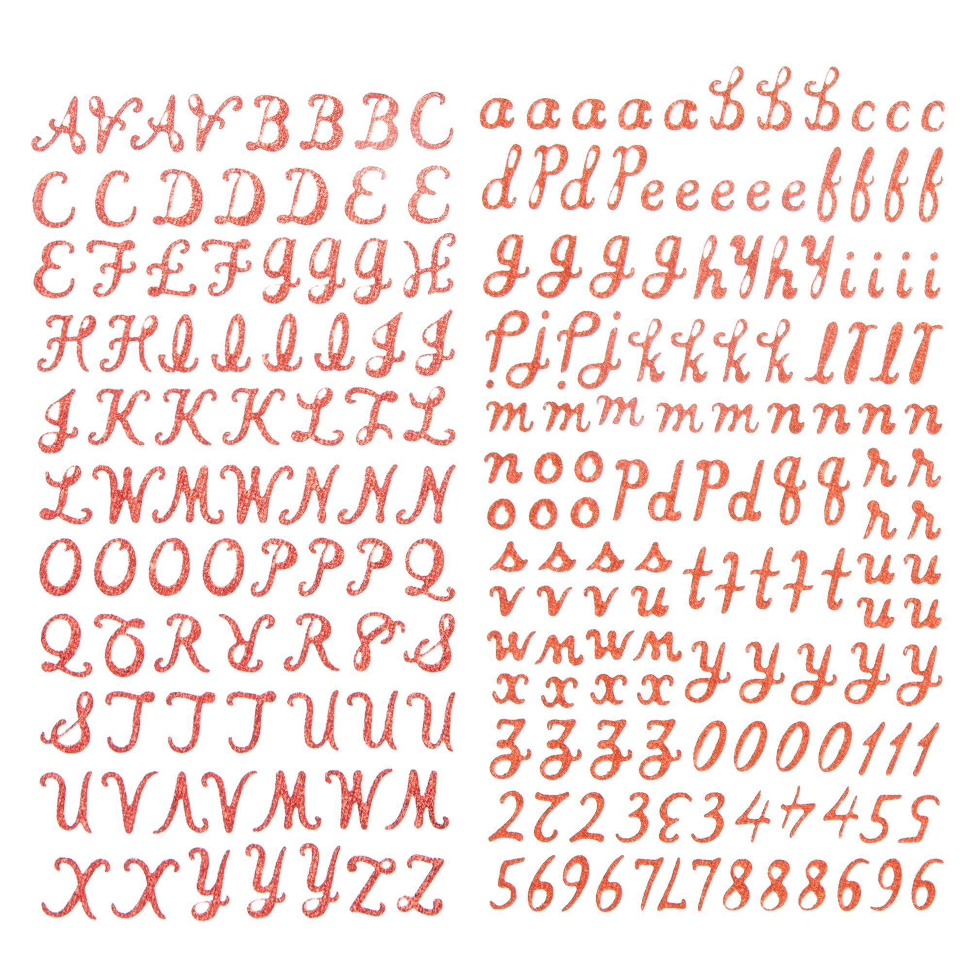 Glitter Script Alphabet Stickers | Hobby Lobby | 1388479