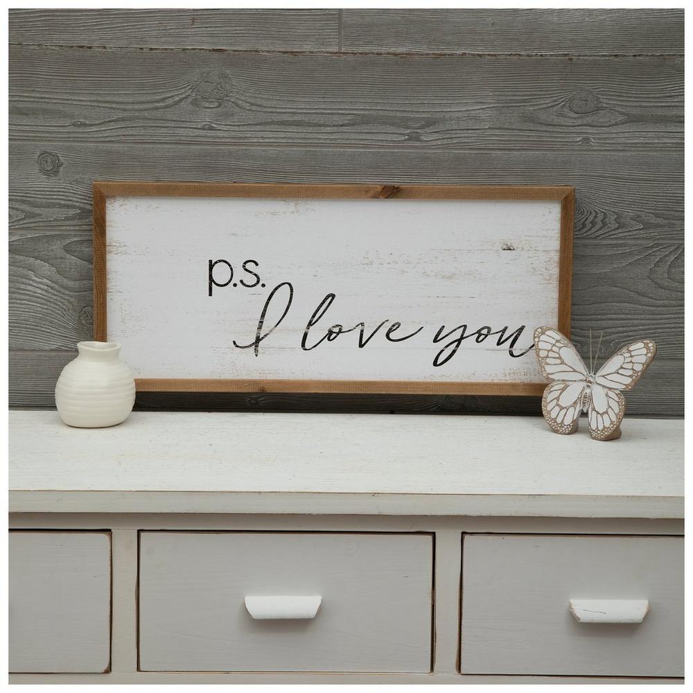 P.S. I Love You Wood Wall Decor