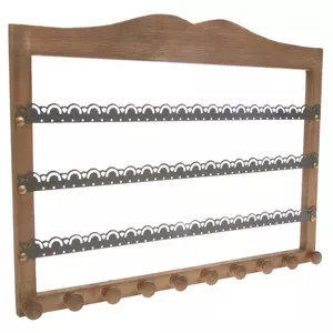 Wood Jewelry Holder With Knobs