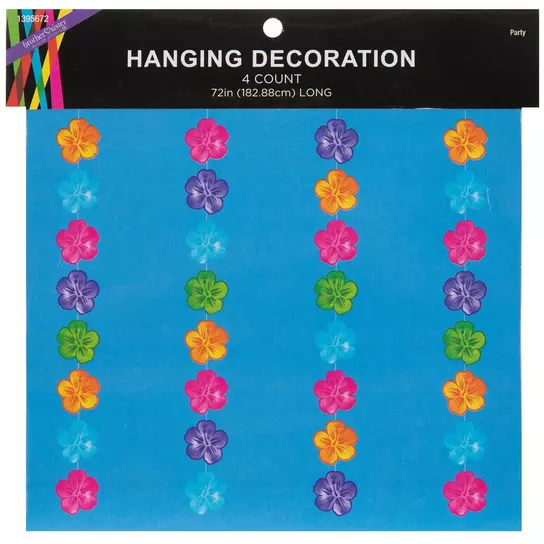Blue Hanging Honeycomb Decorations, Party Decor, 6 Pieces