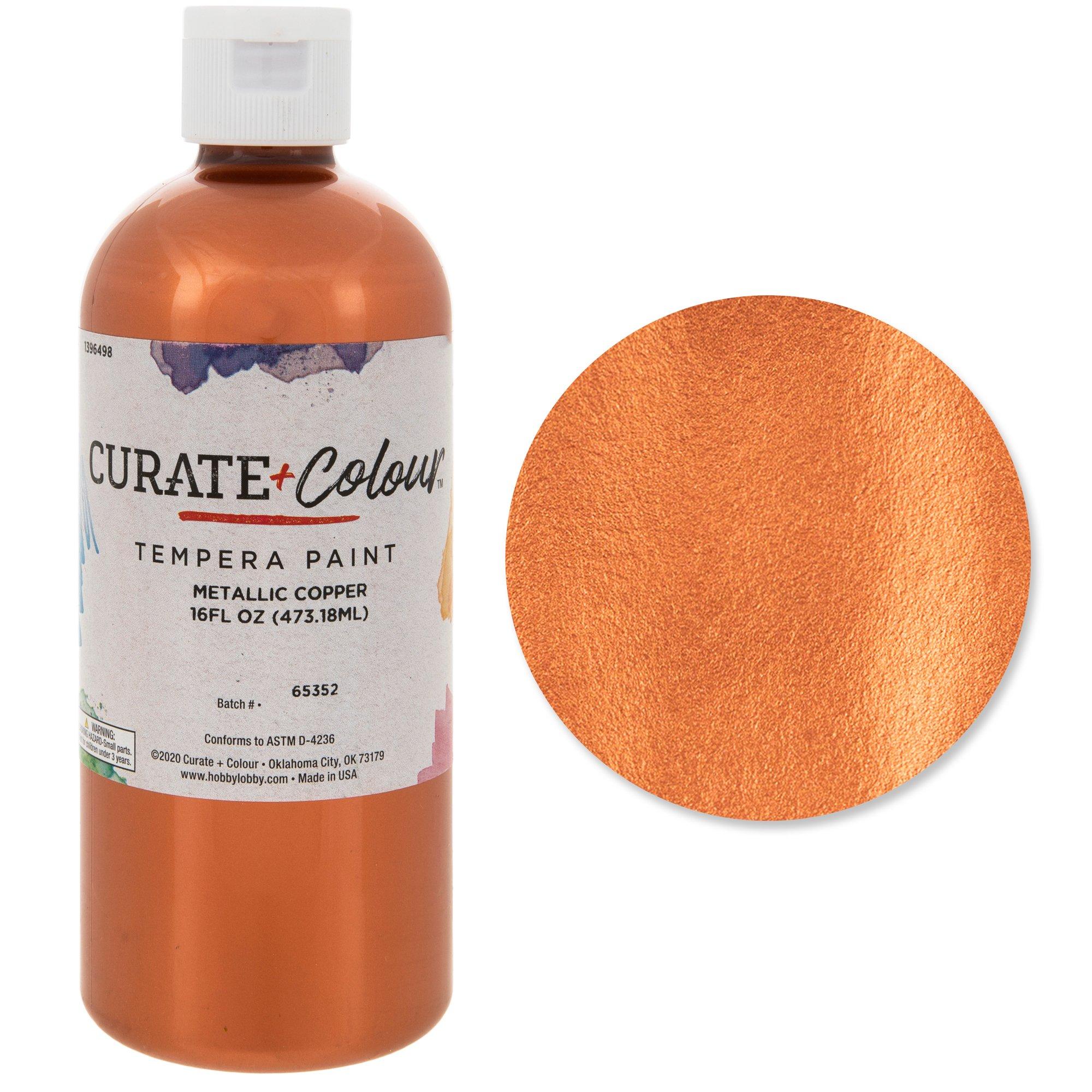 Curate + Colour Metallic Tempera Paint Hobby Lobby 1396498