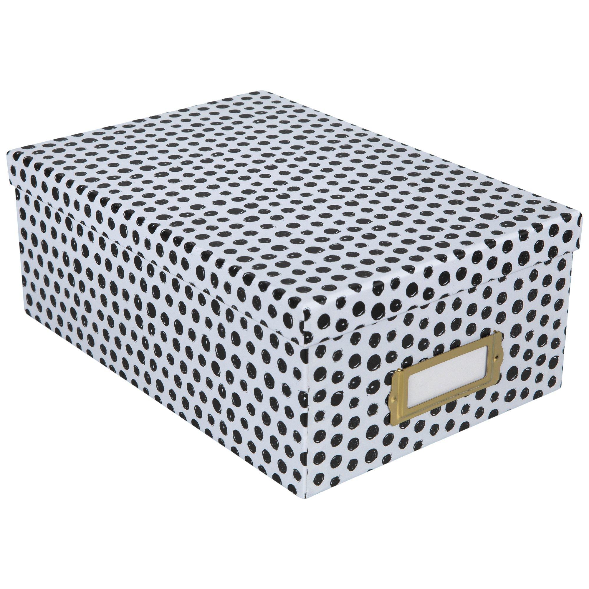Black & White Polka Dot Photo Box Hobby Lobby 1396670