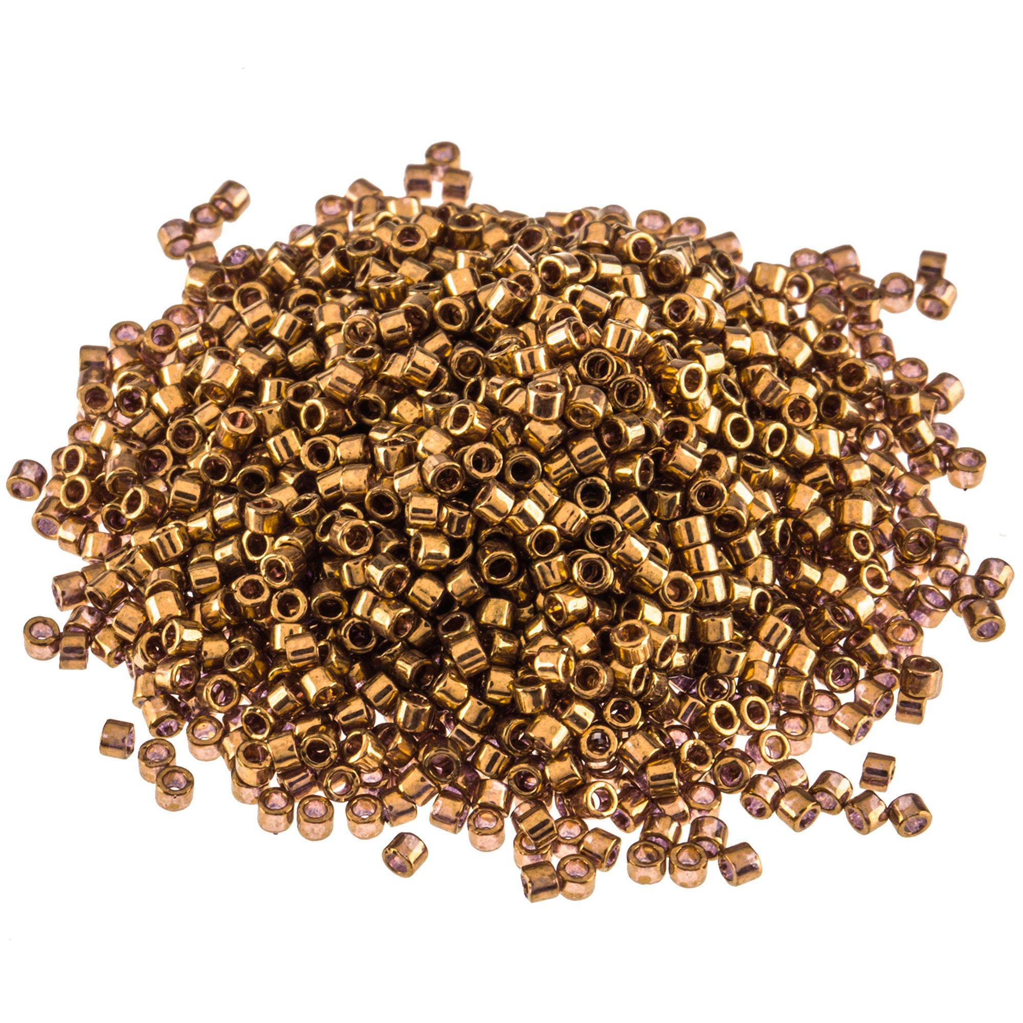 Miyuki Delica Seed Beads 11/0 - Duracoat Galvanized Gold DB1832 7.2 Grams