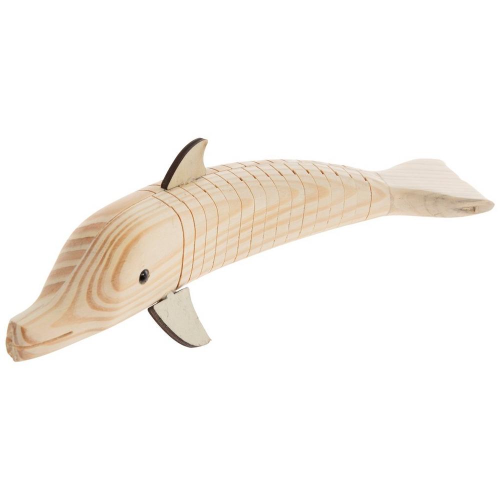 賭博黙示録カイジ クラウドファンディング 限定品　ライフ人形ソフビ　返礼品 Wood Wiggle Dolphin | Hobby Lobby | 1403427