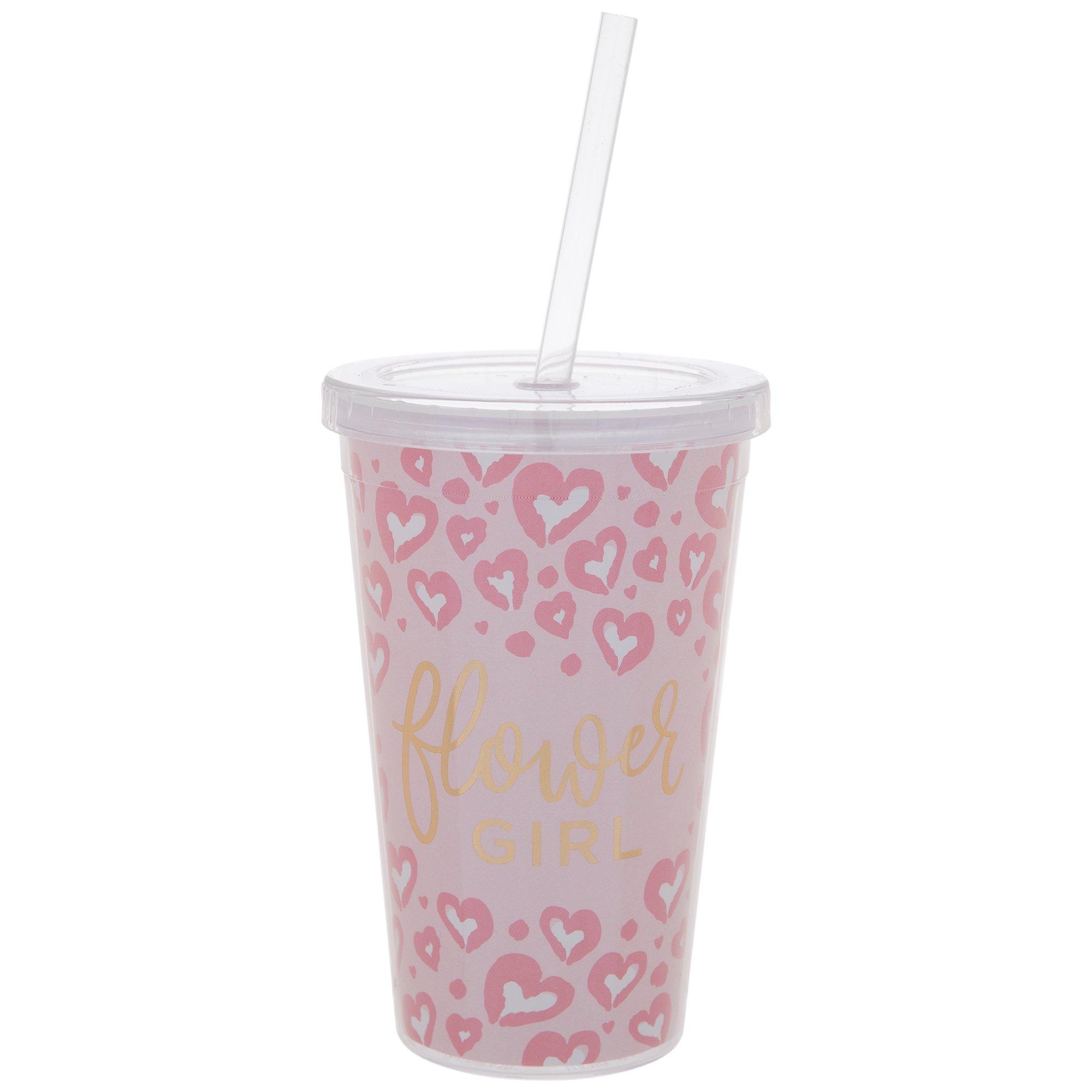  Personalized Flower Girl Cup Toddler Cup with Lid and