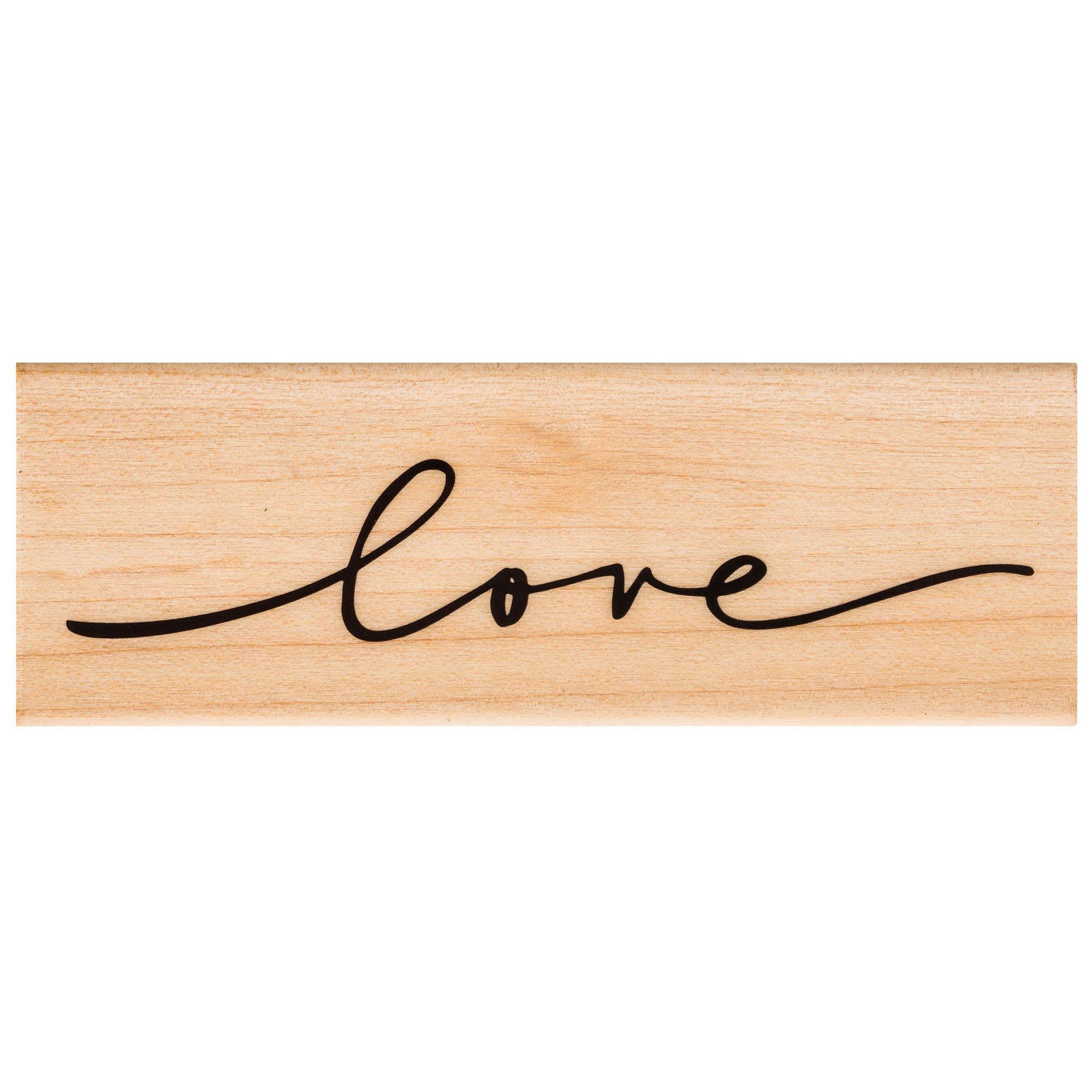 Heart With Paw Print Rubber Stamp For Stamping Crafting Planners