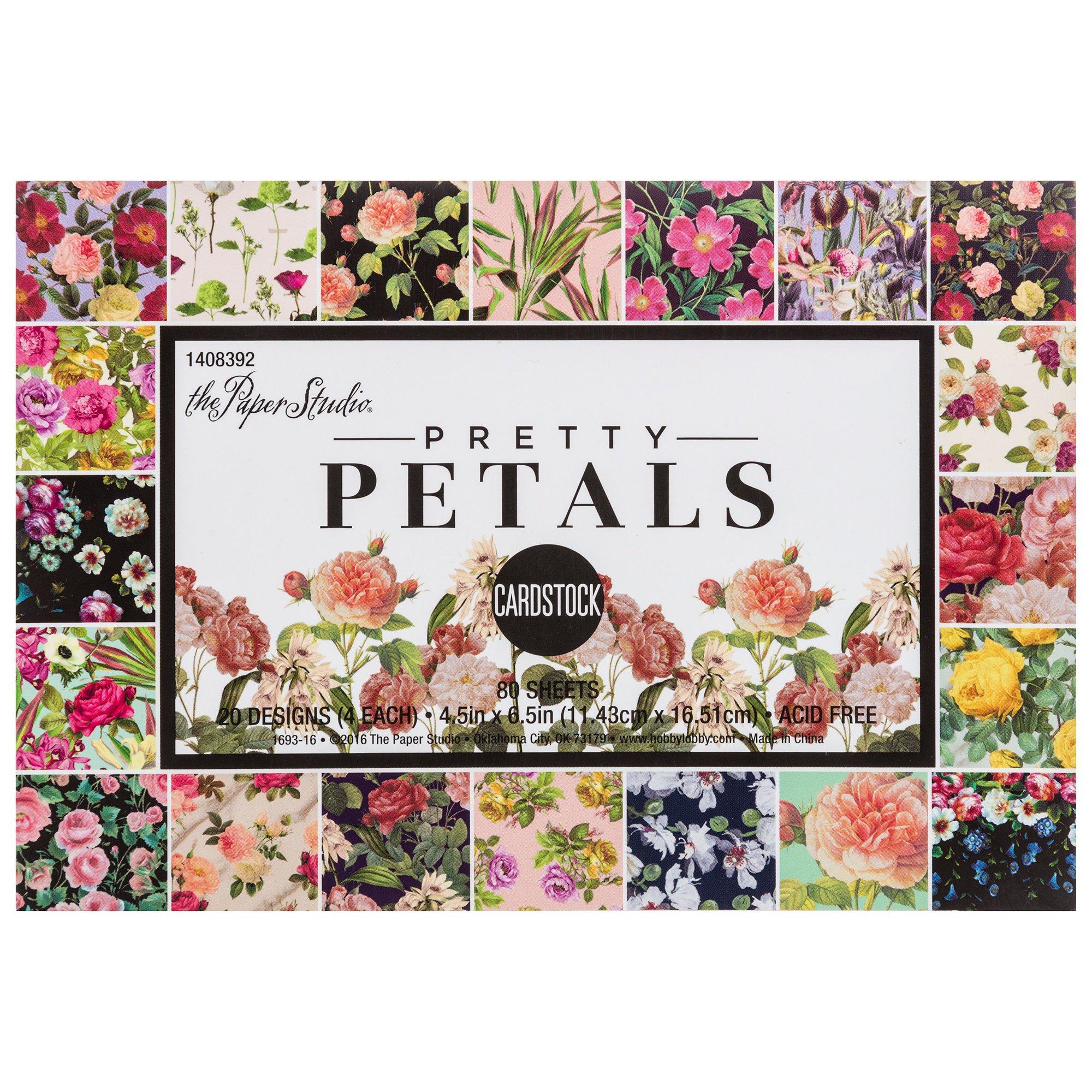 Pretty Petals Cardstock Paper Pack Hobby Lobby 1408392