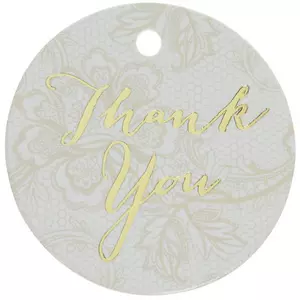 Lace Thank You Favor Tags