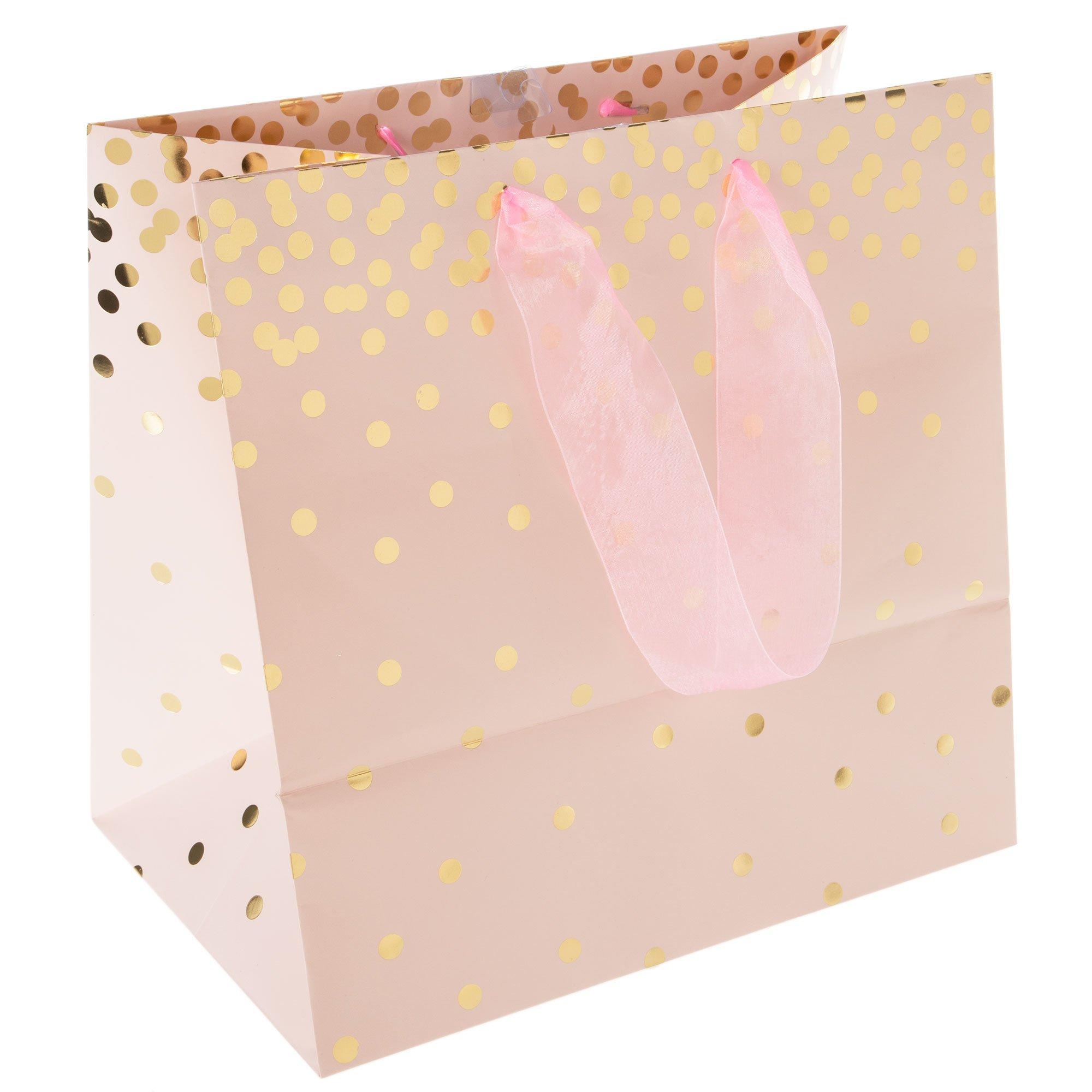 Pink & Gold Confetti Gift Bag Hobby Lobby 1411065