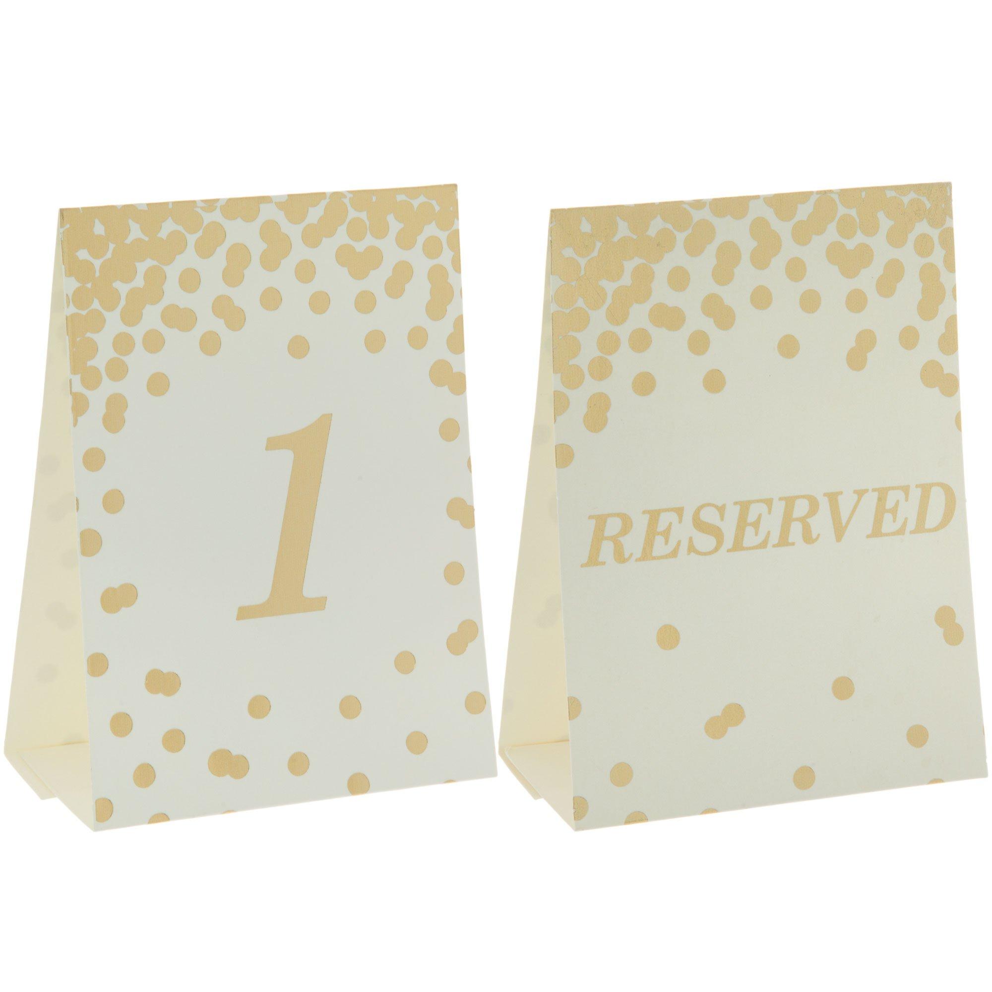 Gold Confetti Table Number Cards Hobby Lobby 1411321