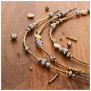 Brown & Gold Clay Bead Strands With Tassels, Hobby Lobby, 2263366 in 2023