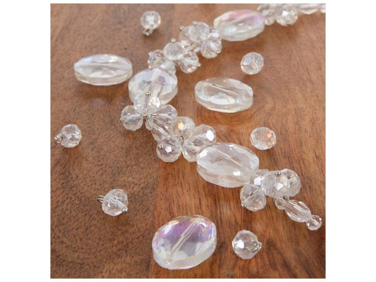 Clear AB Faceted Cluster Glass Bead Strand Hobby Lobby 1411727