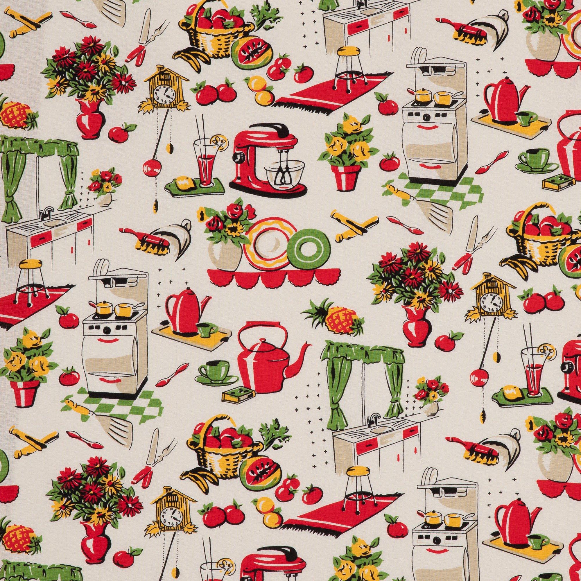Fifties Kitchen Cotton Calico Fabric Hobby Lobby 1411768