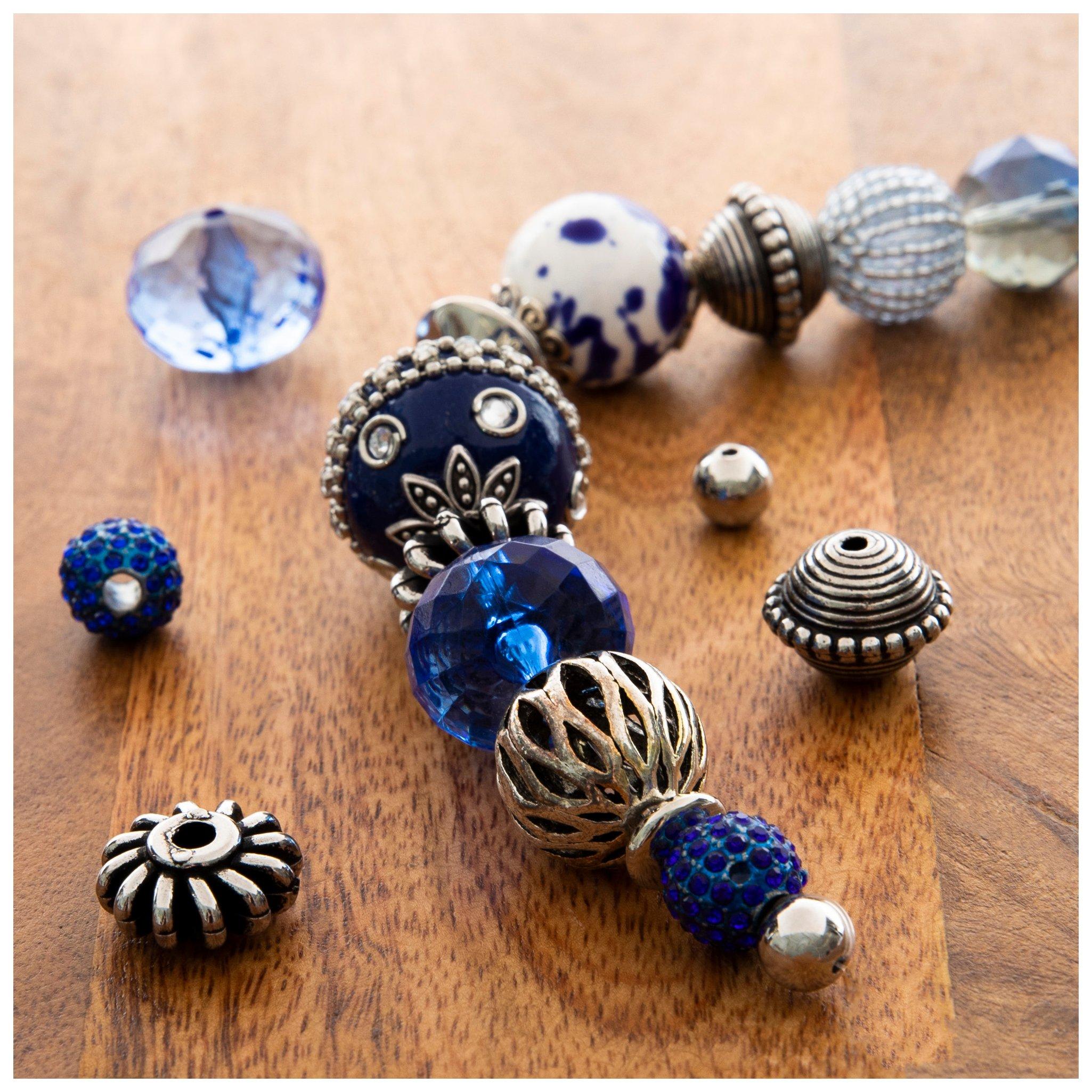 Royal Blue Mixed Media Bead Strand | Hobby Lobby | 1411974