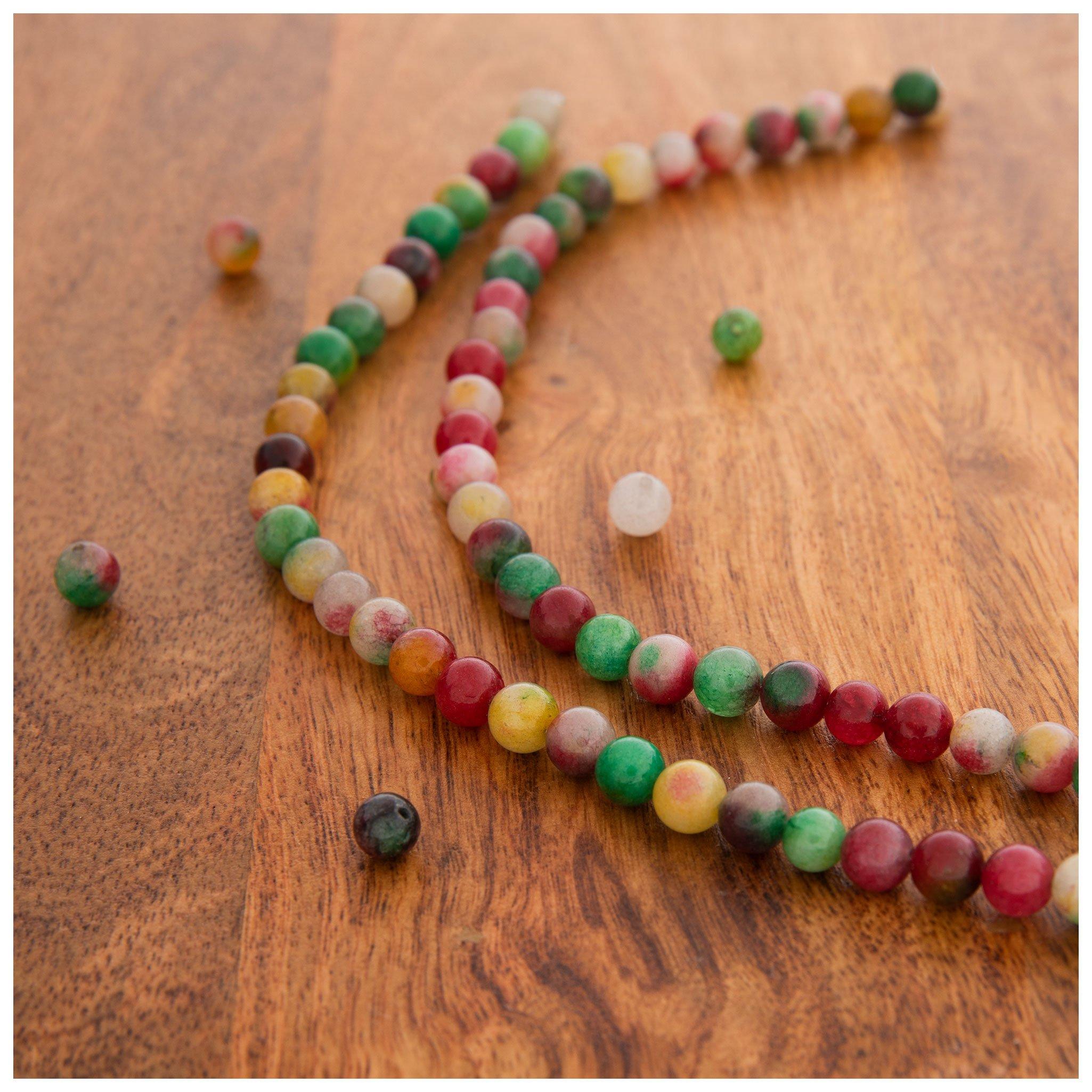 Multi Color Round Jade Bead Strands Hobby Lobby 1412279 8121