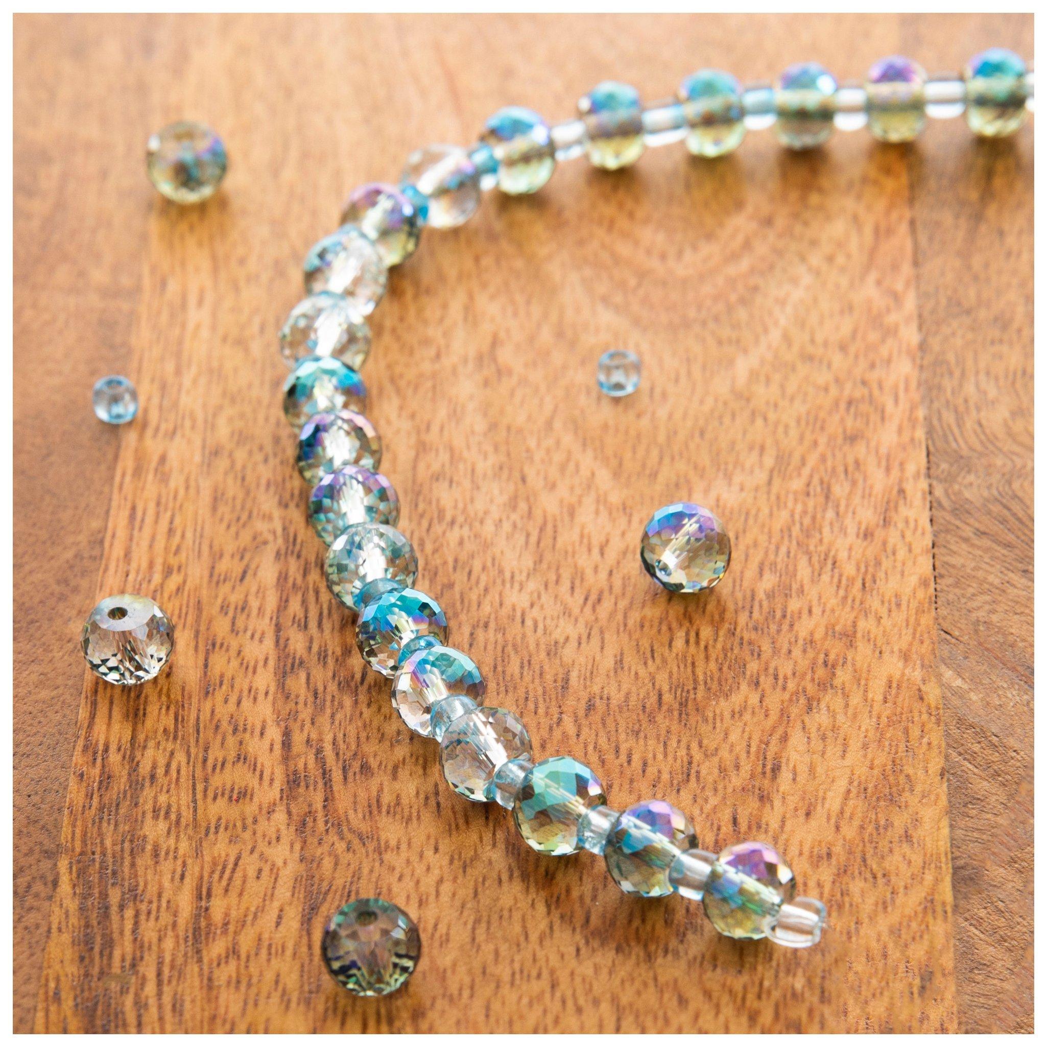 Metallic Clay Disc Bead Strands