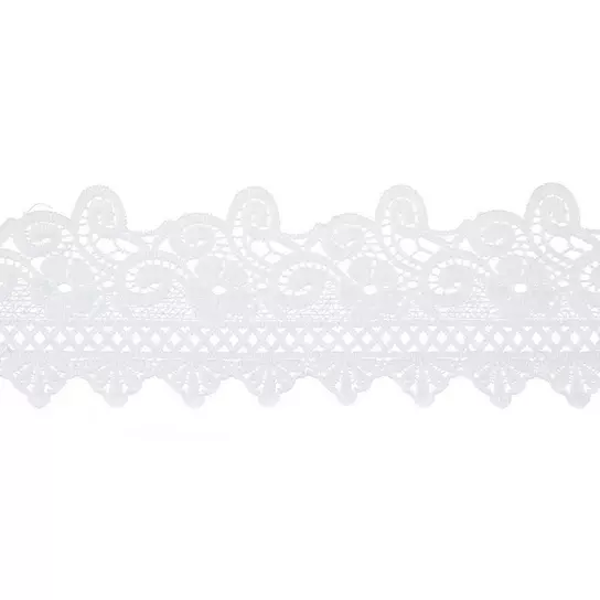 White Wide Lace Trim, Hobby Lobby