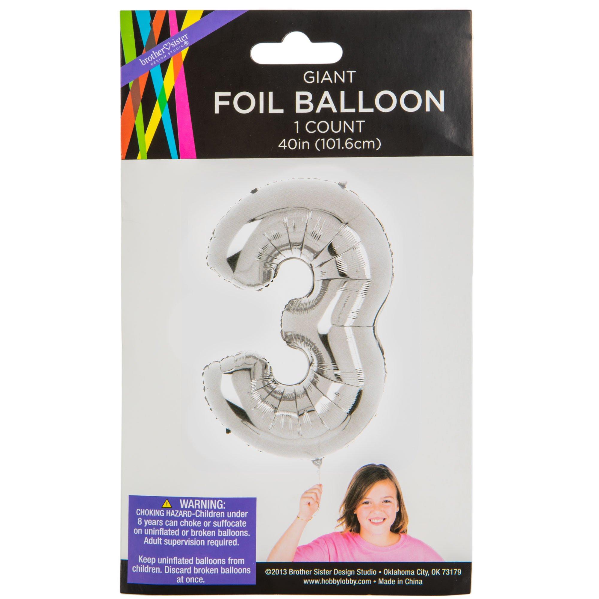 Foil Number Balloon Hobby Lobby 1419969
