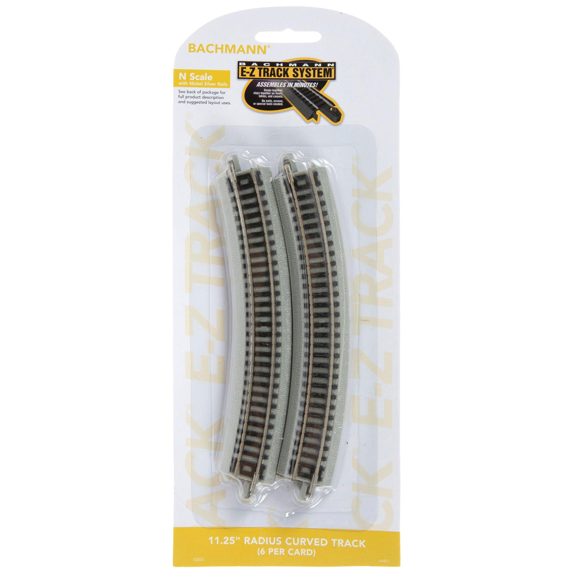 N Scale Radius Curved E-Z Track Set - 11.25
