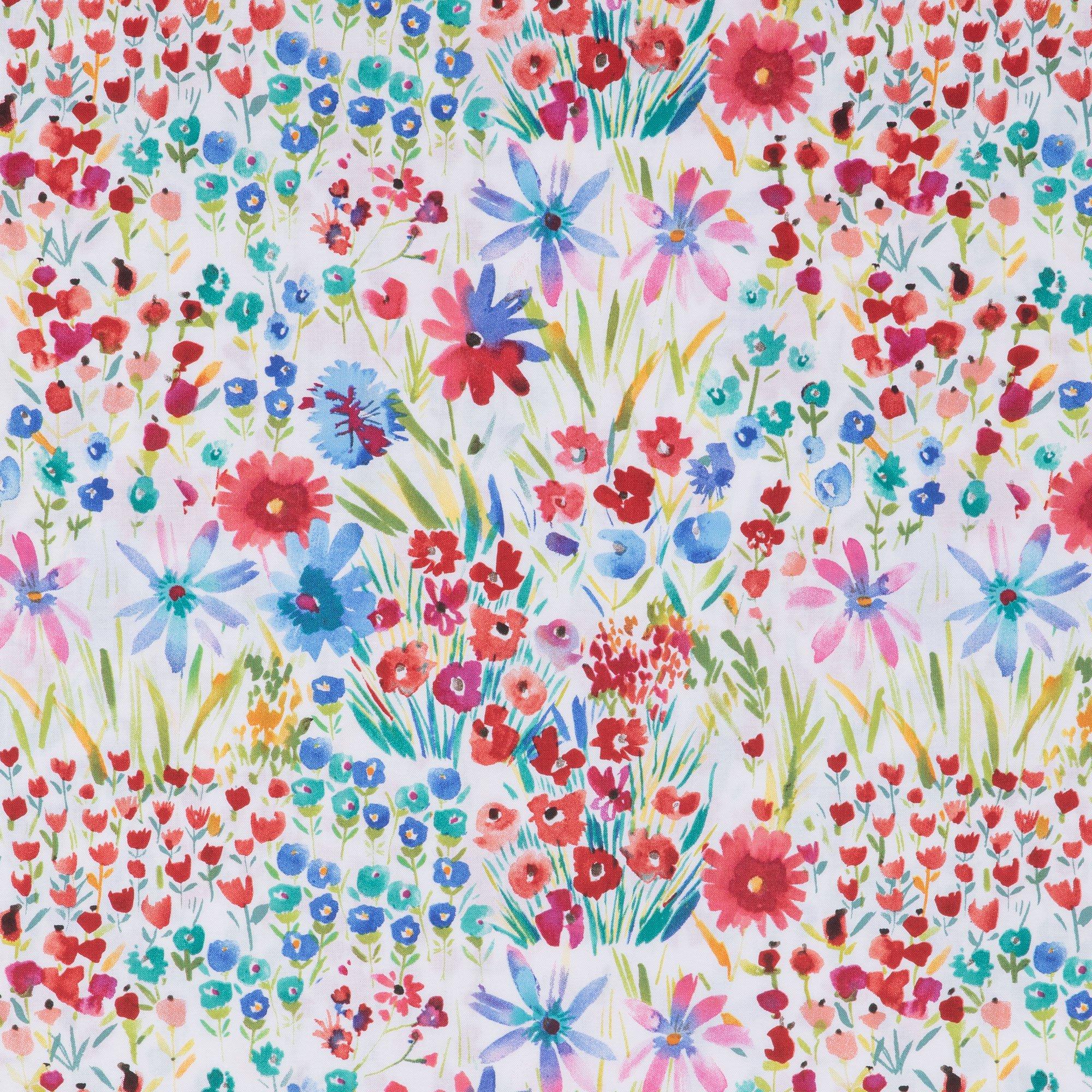 Watercolor Wildflowers Apparel Fabric | Hobby Lobby | 1423698