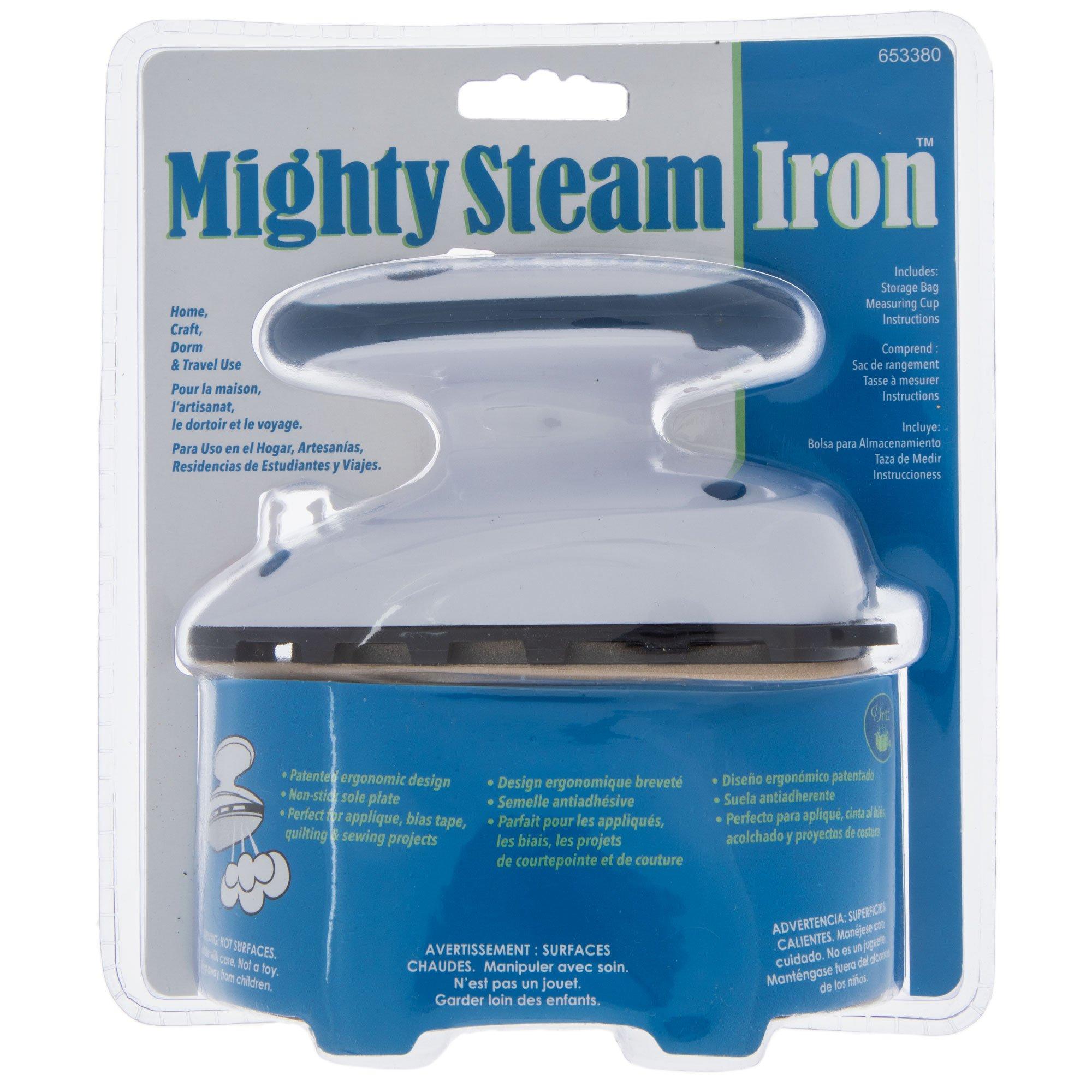 Dritz Mighty Steam Iron & Silicone Rest Pad Bundle