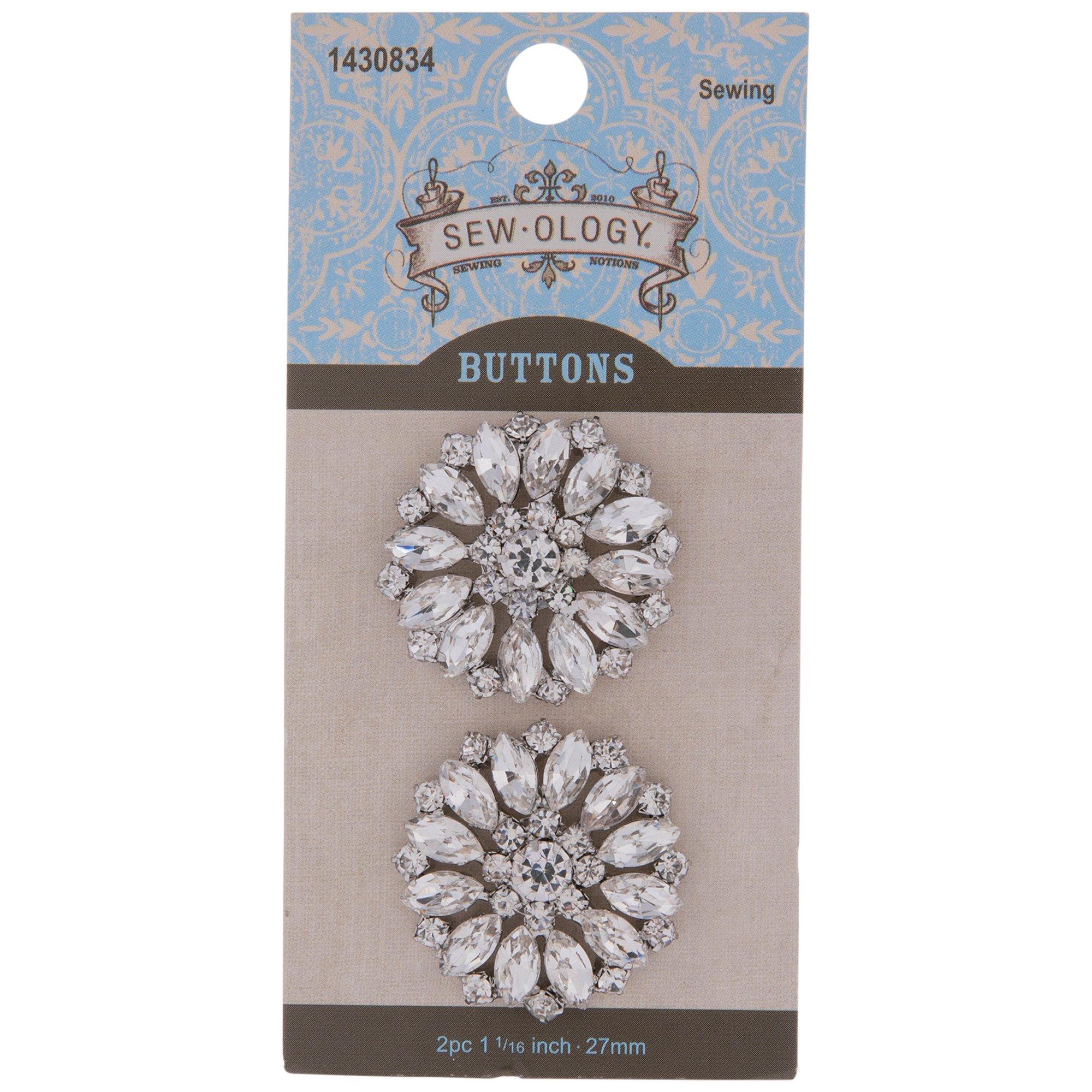 Rhinestone Flower Shank Buttons Hobby Lobby 1430834
