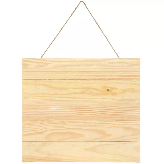 Good Wood by Leisure Arts - Rectangle W/ Handle Lg 13x7.5x.75 Wood  Panel, Wood Board, Wood Craft, Wood Blanks, Thin Wood Boards for Crafts,  Wooden