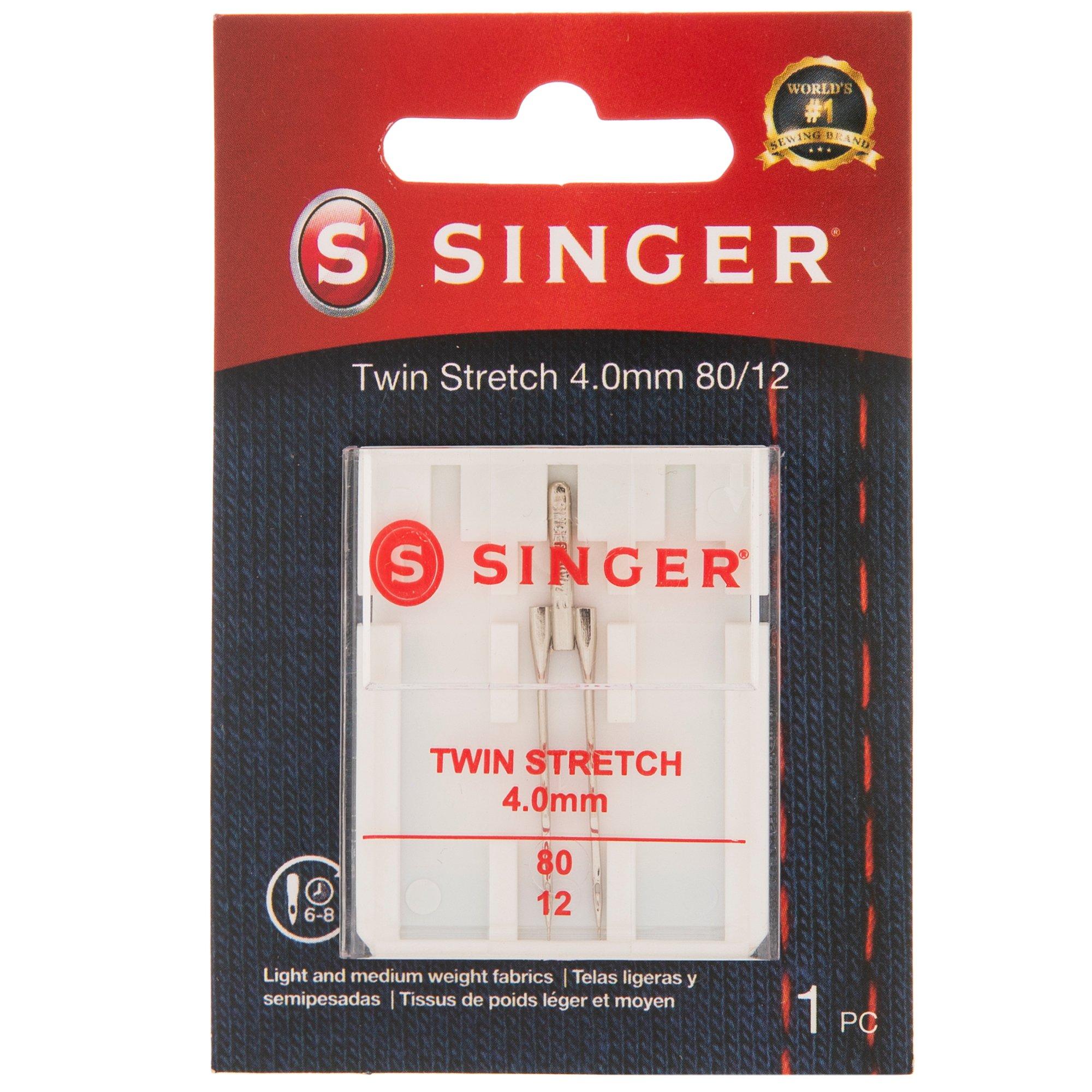 SINGER 04719 Universal Twin Stretch Sewing Machine Needle : :  Home