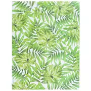 Green Tropical Leaves Scrapbook Paper - 8 1/2" x 11"