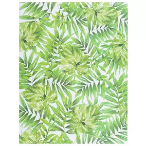 Green Tropical Leaves Scrapbook Paper - 8 1/2" x 11"