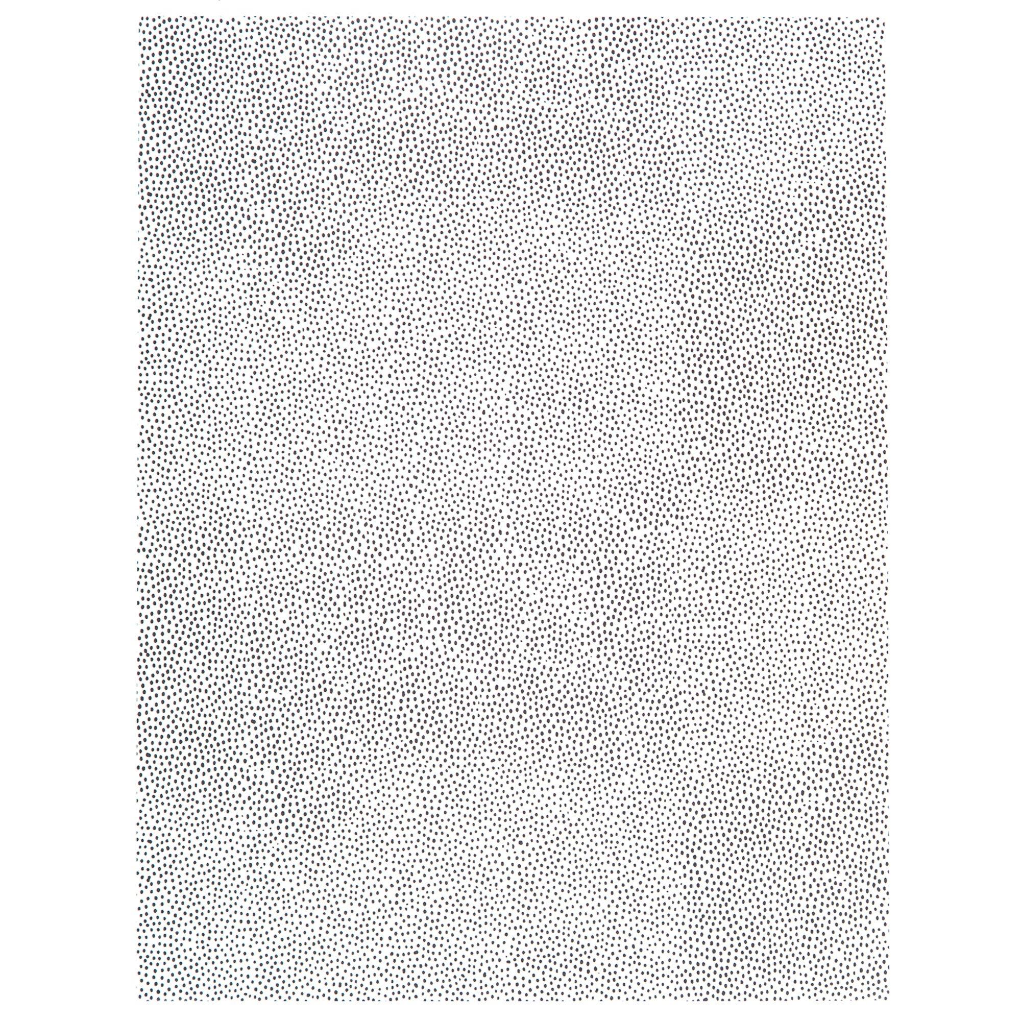 Navy & White Floral Scrapbook Paper - 8 1/2 x 11