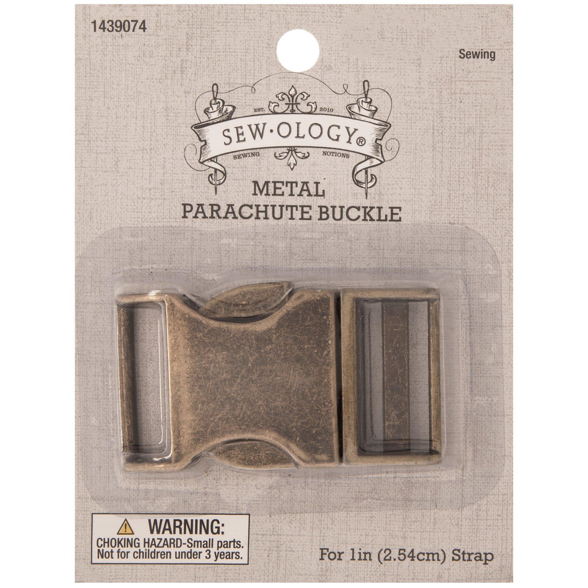 1 Inch Antique Brass Contoured Aluminum Side Release Buckles