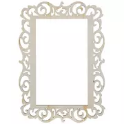 Ornate Rectangle Wood Frame - 3" x 5"