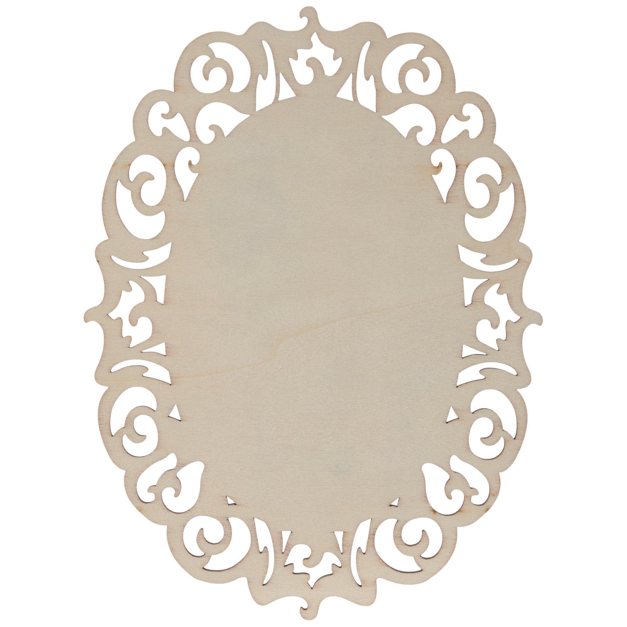 Ornate Oval Wood Shape Hobby Lobby 1441211