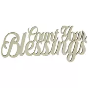Count Your Blessings Wood Cutout