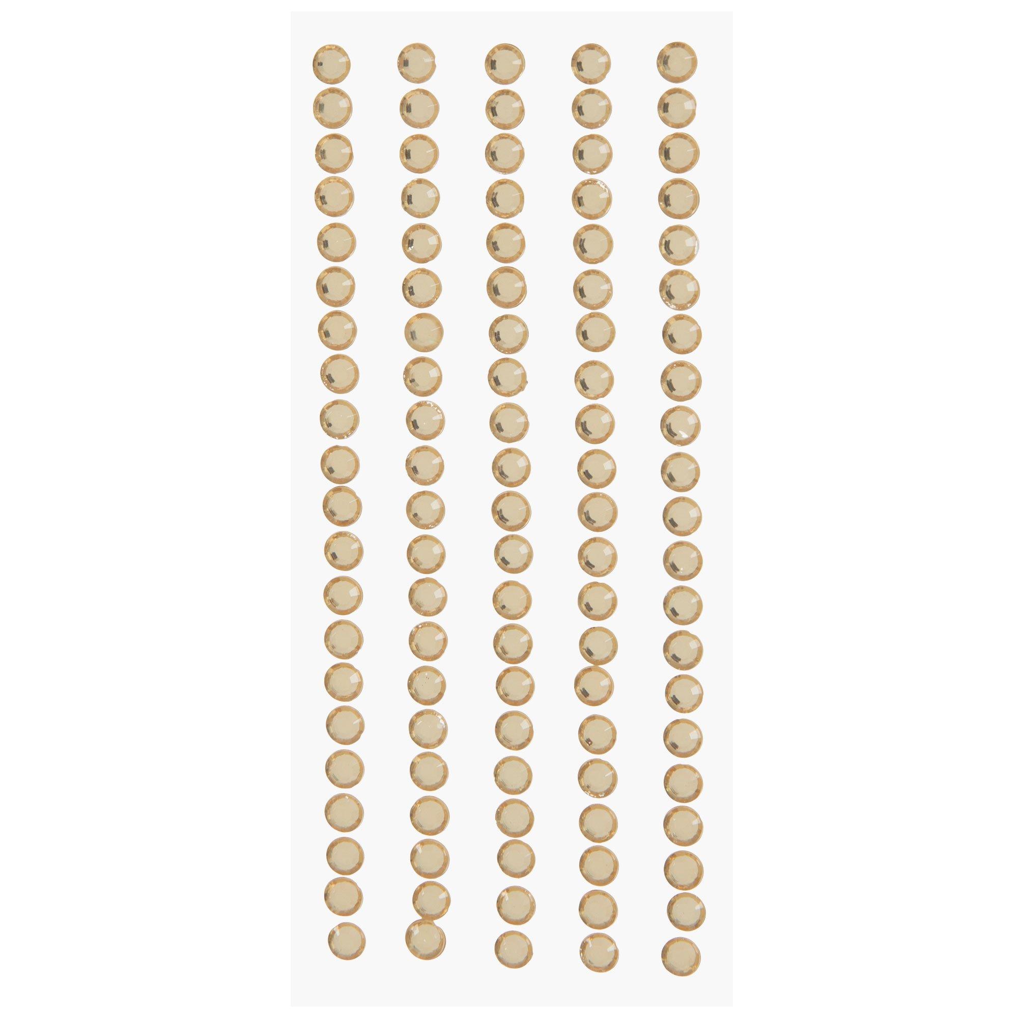 Round Rhinestone Border Stickers
