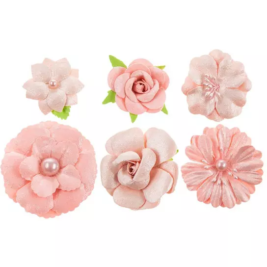 Glitter Paper Flower Embellishments | Hobby Lobby | 1451715