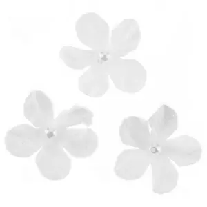 Pearl Petite Paper Flower Embellishments
