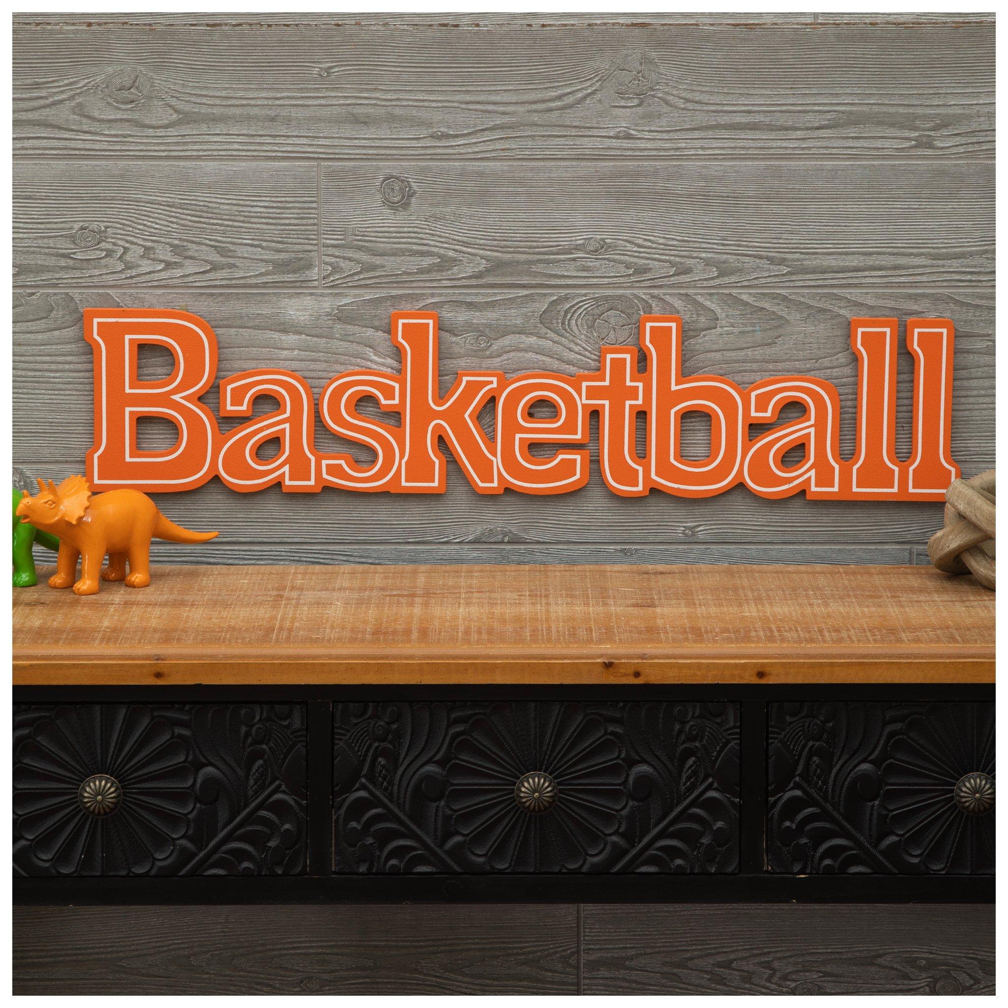 Basketball Goal Wood Wall Decor