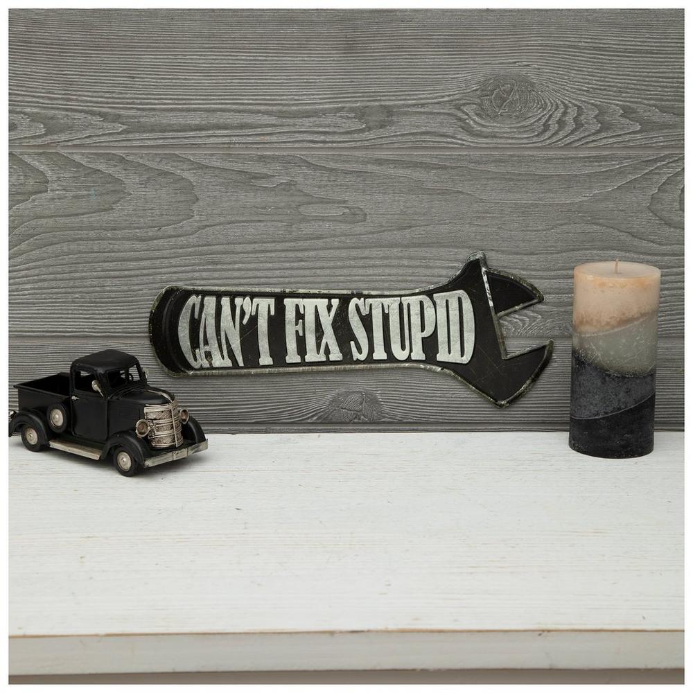 BRAKE PROBLEMS STOP HERE ヴィンテージメタルサイン BRAKE PROBLEMS STOP HERE ヴィンテージメタルサイン